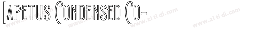 Iapetus Condensed Co字体转换